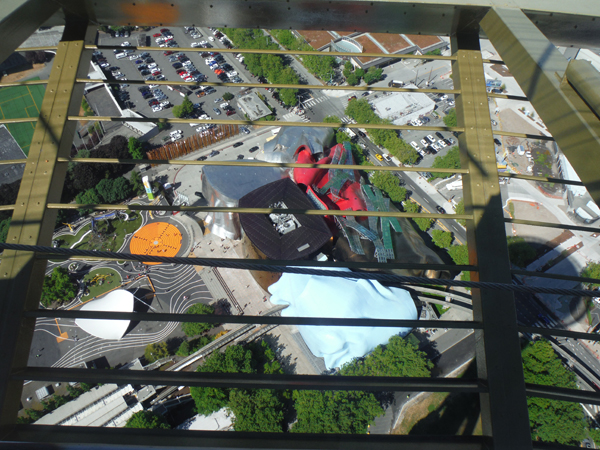 view from the top of the Space Needle 